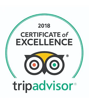 TripAdvisor Certificate of Excellence 2018